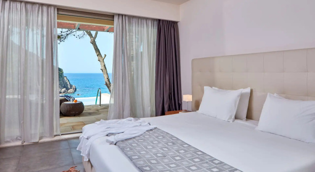 Двухместный люкс Deluxe Private Pool с видом на море Atlantica Grand Mediterraneo Resort
