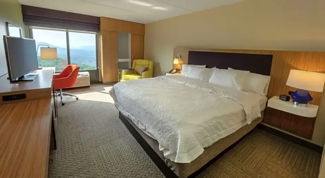 Standard Kahden hengen huone vuoristomaisema Hampton Inn Hazleton