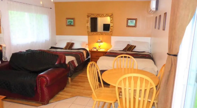 Студия Deluxe с балконом и с видом на озеро Motel des Deux Lacs
