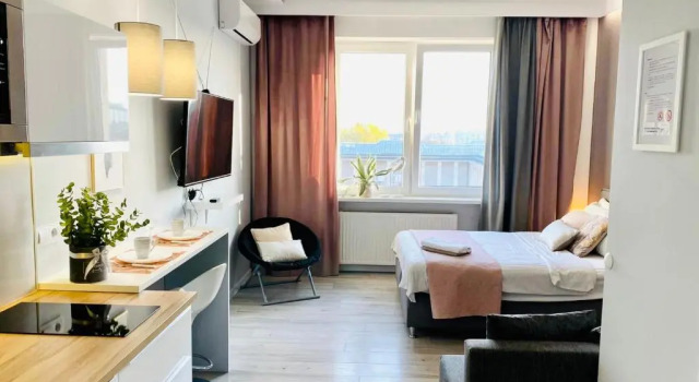 Студия с видом на город Exclusive Apartments Smolna