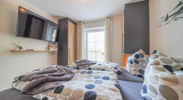 Südstrandhus Urlaub mit Hund Wohnung 1 unten, 预订 酒店 波尔库姆 East Frisian Islands