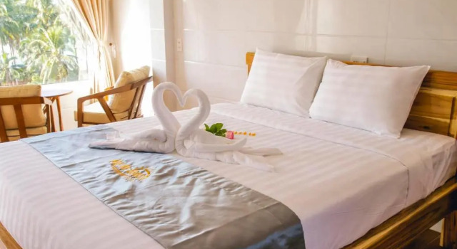 Двухместный номер Deluxe с балконом и с видом на море Mui Ne Beach Hotel