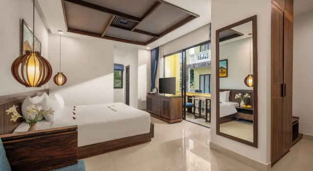 Номер Superior с балконом и с видом на сад Eden Hoi An Villas