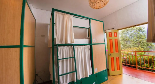 Кровать в общем номере Viajero Salento Hostel