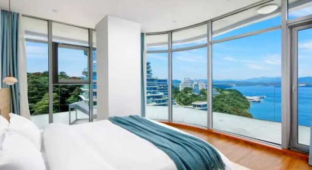 Люкс с 2 комнатами с балконом и с видом на озеро Huangshan Taiping Lake Landscape Impression Art Apartment