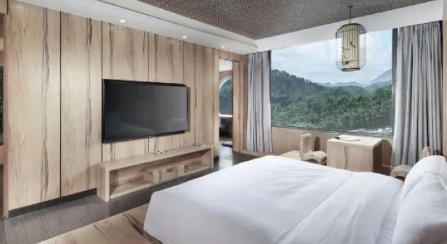 Люкс с видом на реку Lijiang Source Resort Hotel