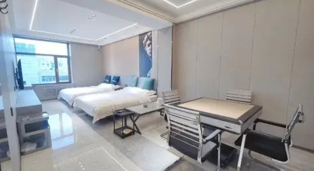 Кровать в общем номере Jiansanjiang Yulin Intelligent Hotel