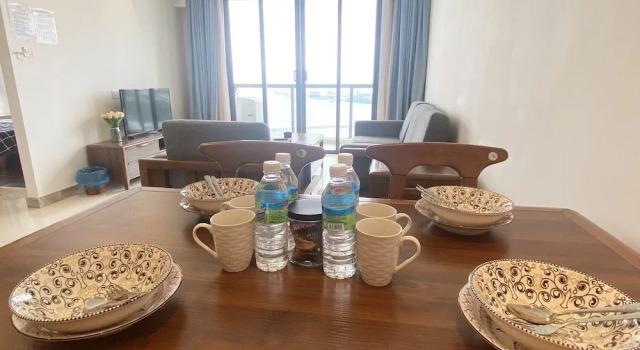 Апартаменты Luxury с 2 комнатами с видом на внутренний двор R&F TrexHomestay