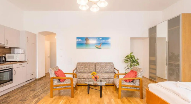 Goldfisch Apartment am Augartenpark, Rezerwuj Apartament Hotele w Wiedeń z parkingiem, Parking