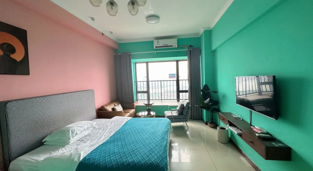 Двухместный номер Deluxe Yi Long International Apartment