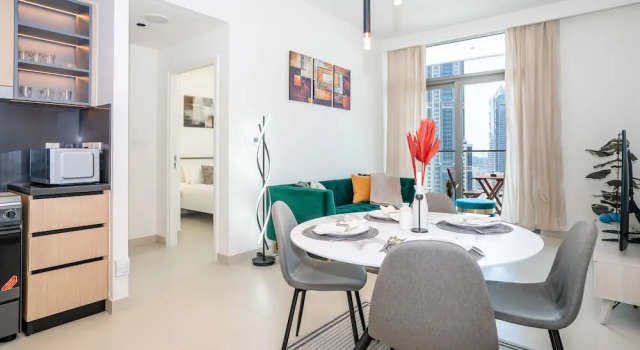 Апартаменты HomesGetaway-Elegant 1BR in Downtown Burj Crown
