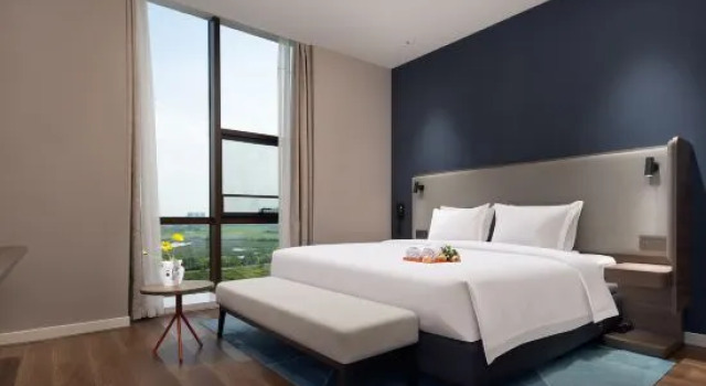 Трёхместный люкс c 1 комнатой с видом на реку Holiday Inn Express Changsha University Tech City by IHG