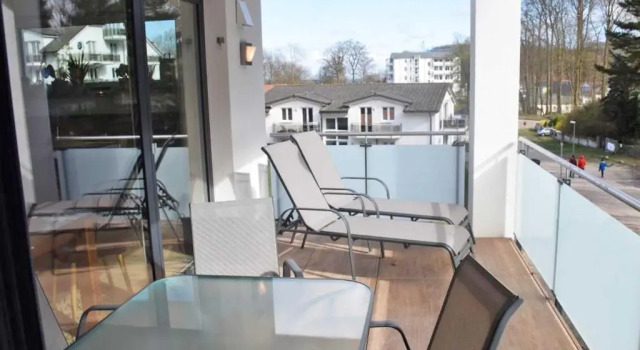 Апартаменты Haus "Jasmund" F 646 WG 02 mit Kamin, Sauna, Whirlwanne, Terrasse