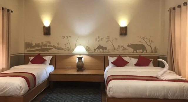 Двухместный коттедж Deluxe с балконом и с видом на сад Jungle Safari Resort