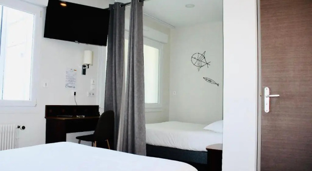 Семейный номер Standard с видом на море Hôtel Le Rivage vue sur mer - Châtelaillon-plage