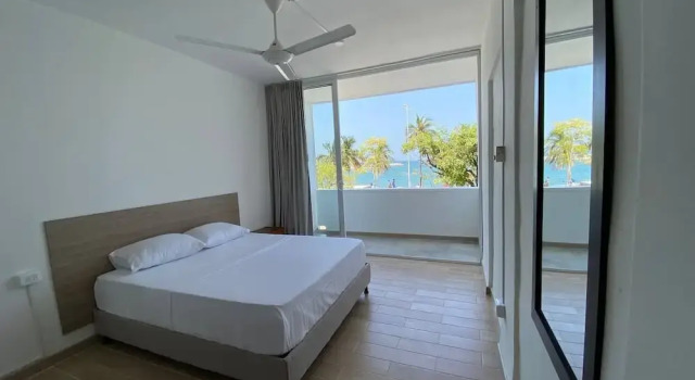 Standard double chambre avec balcon et Aperçu océan Panamerican Hostel