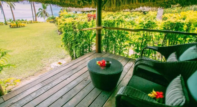Бунгало рядом с пляжем Qamea Resort and Spa