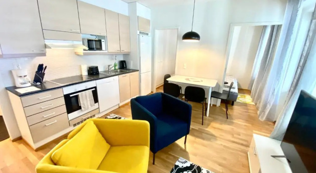 Трёхместный номер Standard с балконом DP Apartments Vaasa