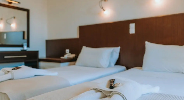 Двухместный номер с видом на море Karavostasi Beach Hotel