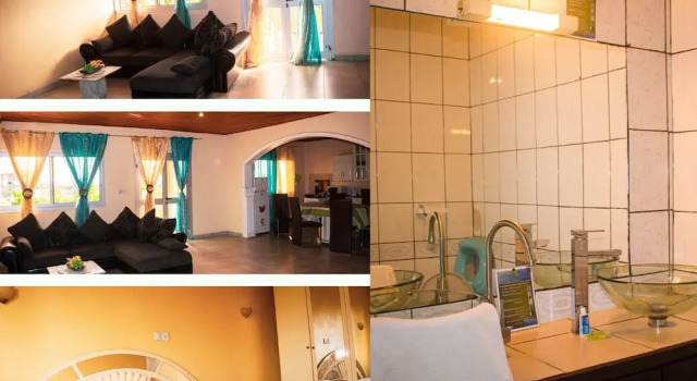 Семейные апартаменты с 4 комнатами с балконом и с видом на сад Résidence Hotelière Borel Denver