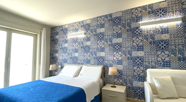 Трёхместный номер Standard с балконом и с видом на море Nina B&B