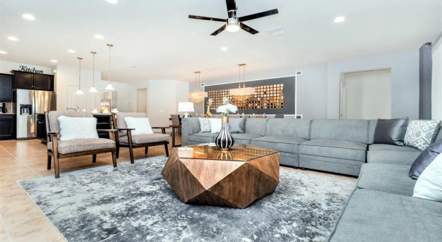 Modern 8BR Home With Pool SPA Game Room Theme Room