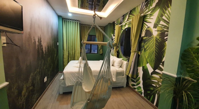 Двухместный номер Deluxe с балконом и с видом на город Language Exchange Hotel 3