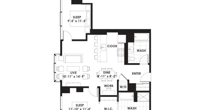 Апартаменты 2BR Apt Stunning Views Steps to Michigan Avenue