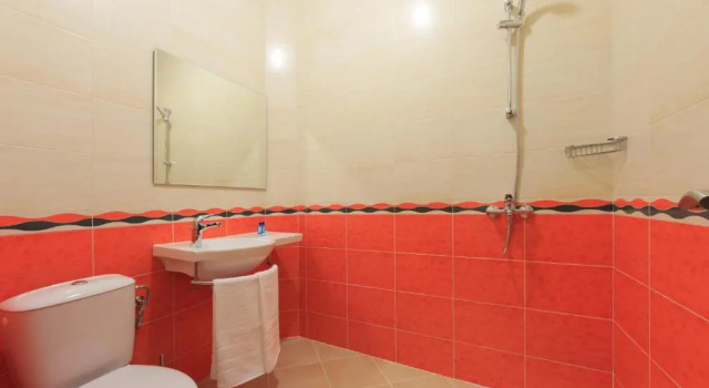 Трёхместный номер Standard с балконом и с красивым видом из окна Sky Hotel