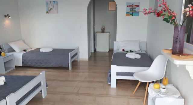 Семейный номер Standard с балконом и с видом на море Hotel Petradi