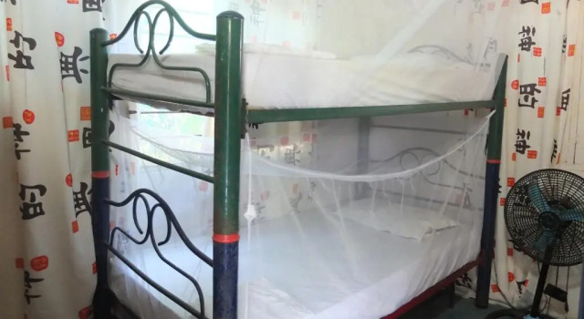 Кровать в общем номере Casa Surf Mar Azul