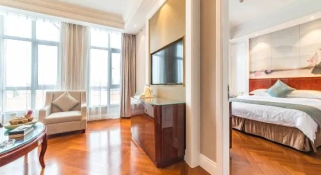 Люкс Deluxe с видом на улицу GreenTree Eastern Yancheng Jianhu County Aobaolia Life Plaza Hotel