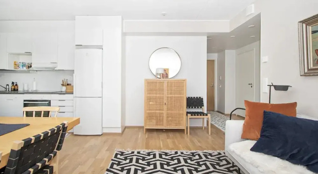 Stylish Nordic 2BR Apartment with Sauna