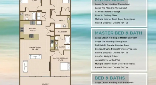 Номер Standard Phoenix Gulf Towers 1807 3 Bedroom Condo