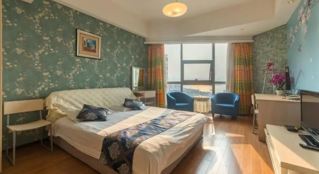 Двухместный номер Deluxe с видом на озеро Hangzhou Yilin Apartment Hotel