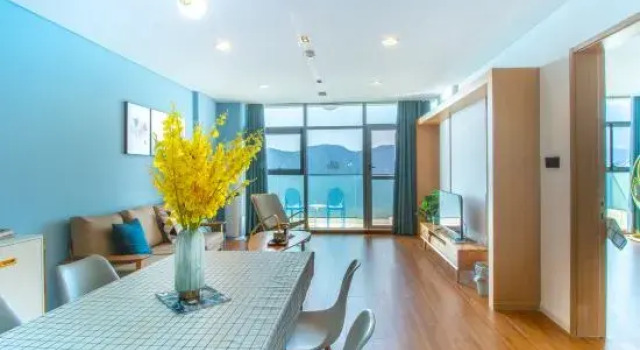 Двухместный люкс c 1 комнатой с видом на озеро Huangshan Taiping Lake Landscape Impression Art Apartment
