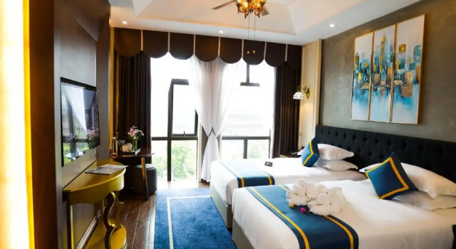 Двухместный номер Standard с красивым видом из окна ROY Sean Castle Resort Inn-Zhangjiajie Tianmenshan Cableway Branch