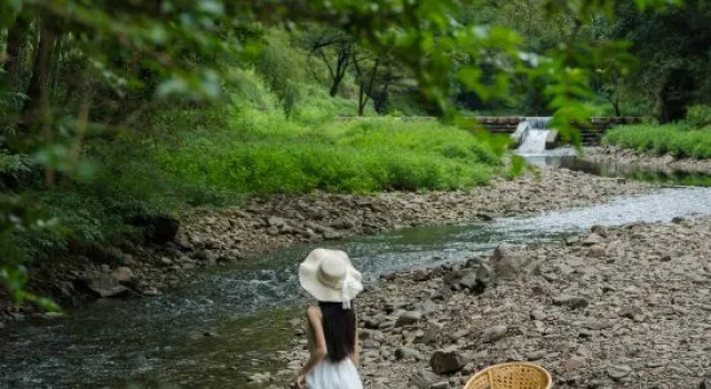 Floral Hotel·Qixili · Surround Mountain Stream & Private Hot Spring Designer Villa, Prenota Villa Ville a Xuancheng, Villa