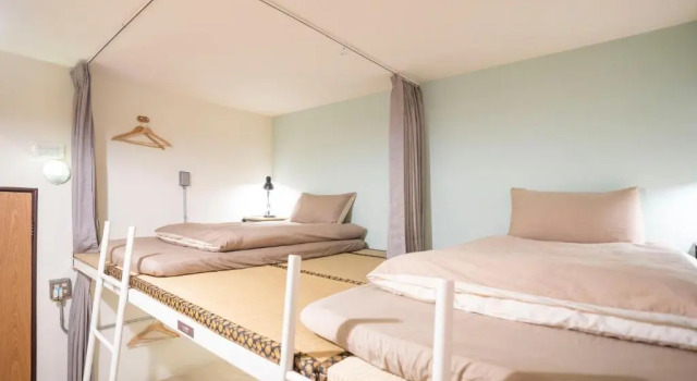 Кровать в общем номере Lento Hostel
