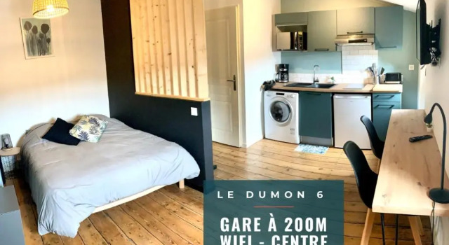 LE DUMON 6 - Studio NEUF CALME - WiFi - GARE 200m