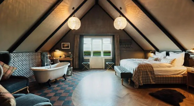 Двухместный люкс с балконом Skálakot Manor Hotel