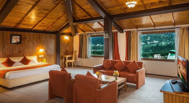 Двухместный номер Deluxe с красивым видом из окна Honeymoon Inn Manali