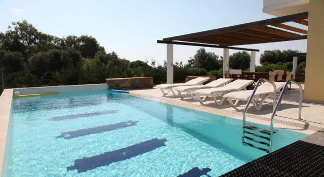 Afroditi-VILLA-4, private pool, sea and golf, Забронировать Вилла Отели Афанду с парковкой, Парковка
