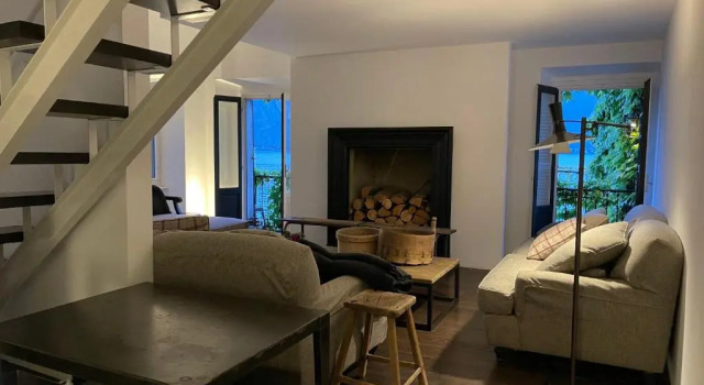 Апартаменты Дуплекс с 2 комнатами с балконом и с видом на озеро Pescallo Apartments