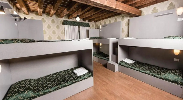 Кровать в общем номере Hostel Beautiful