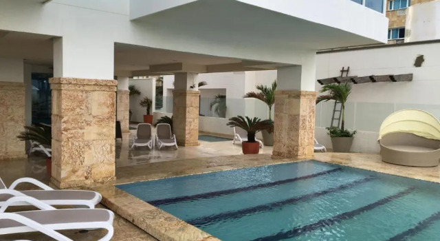 Апартаменты с балконом и с красивым видом из окна Cartagena Beach Front