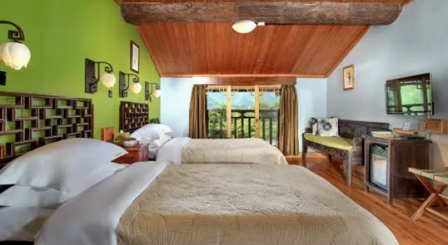 Номер Standard с видом на реку Yangshuo Mountain Retreat