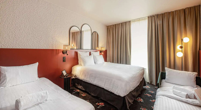 Четырёхместный семейный номер Standard Best Western Saint-Etienne Porte du Forez