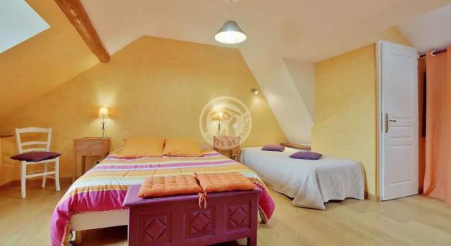 Четырёхместный номер Comfort с видом на горы La Boucle de lAdour Chambres dHôtes
