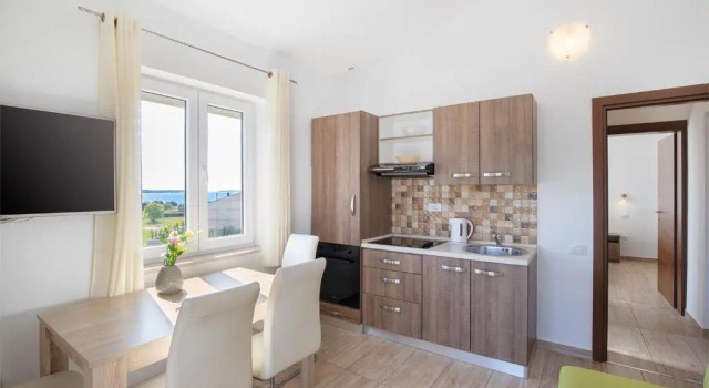 Апартаменты c 1 комнатой с балконом и с видом на море Apartments Villa Nina